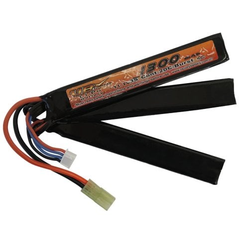 VBPOWER LiPO 1300mAh 11,1V Airsoft Pil NUNCHUCK Tamiya Konektörlü 20C