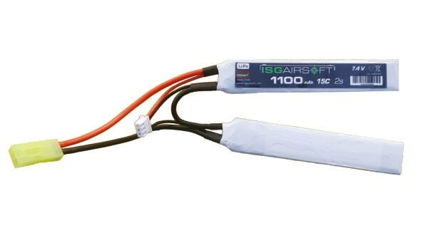 ISG 7.4V 2 YAPRAK TAMIYA 1100MAH 15C AİRSOFT LIPO PIL