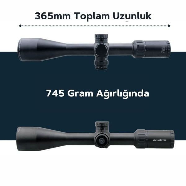 6-24x50 TOUREX FFP Tüfek Dürbünü SCFF-19