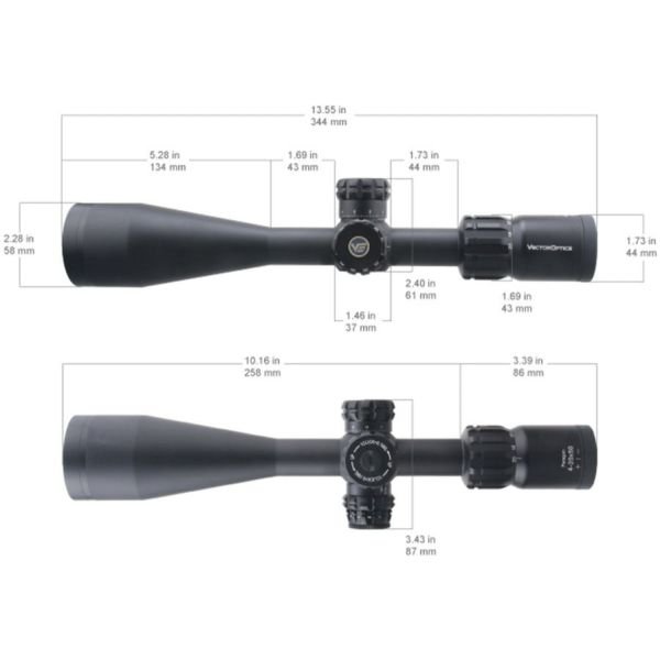 Vector Optics PARAGON 4-20 X 50 1 inç TACTICAL SFP Tüfek Dürbünü