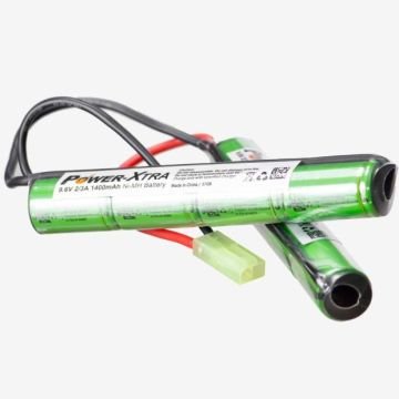 Power Xtra Airsoft Nimh Pil 9.6v 1400Mah Nunchuck