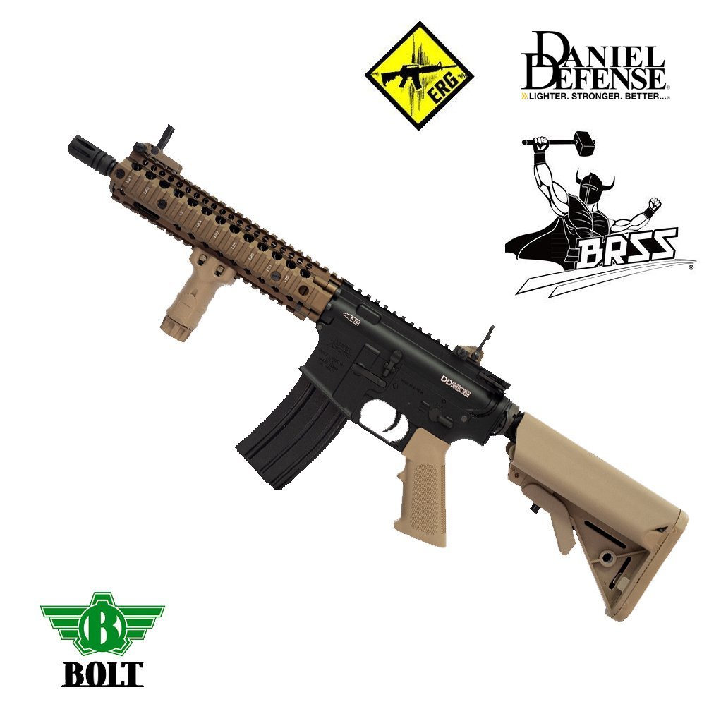 BOLT DANIEL DEFENSE LISANSLI DD MK18 MOD1 BRSS TEPMELI Airsoft Tüfek - TAN