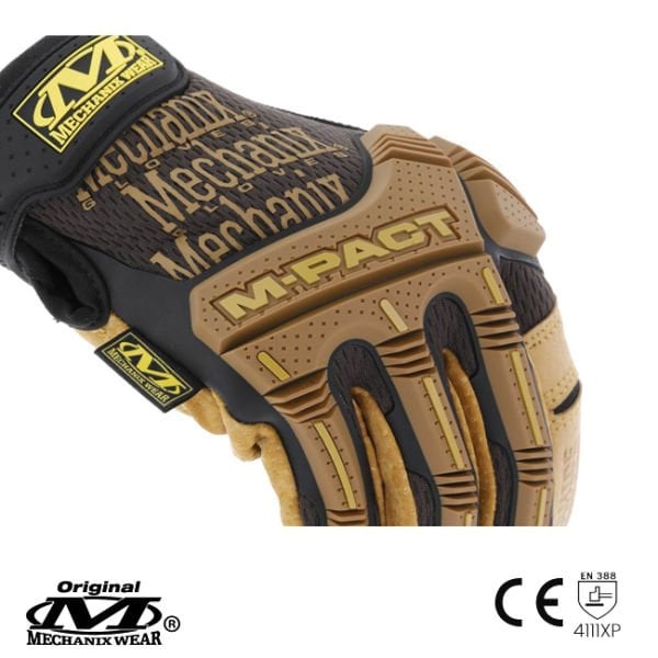 Mechanix Wear® M-Pact Durahide Leather Deri Eldiven (Siyah/Kahve) LMP-75