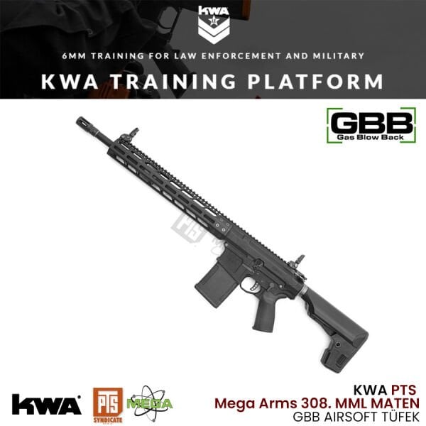 KWA PTS Mega Arms MML Maten .308 GBB Airsoft tüfek