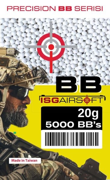 ISGairsoft TAYVAN 0.20g BB Airsoft 5000adet 1KG