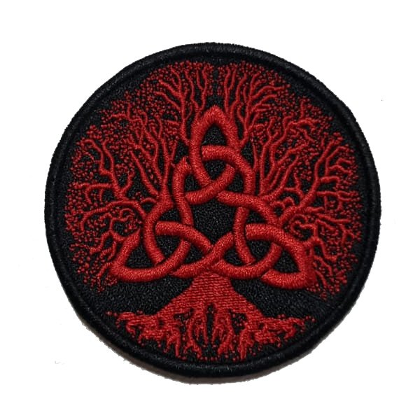 YGGDRASIL TRIQUETRA PATCH - SİYAH-KIRMIZI