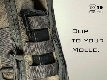 Recover MC19 Glock 19 için Şarjör Klipsi - Siyah