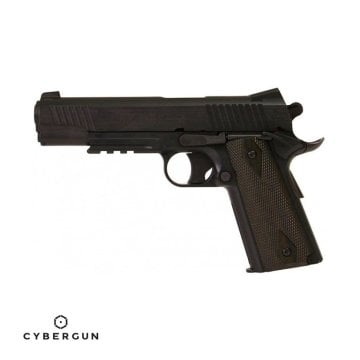 CYBERGUN Colt 1911 Rail Gun Siyah CO2 Airsoft Tabanca