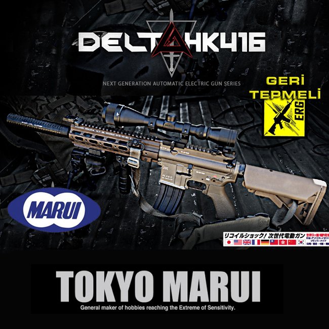 Tokyo Marui  HK416 DELTA Custom Geri Tepmeli