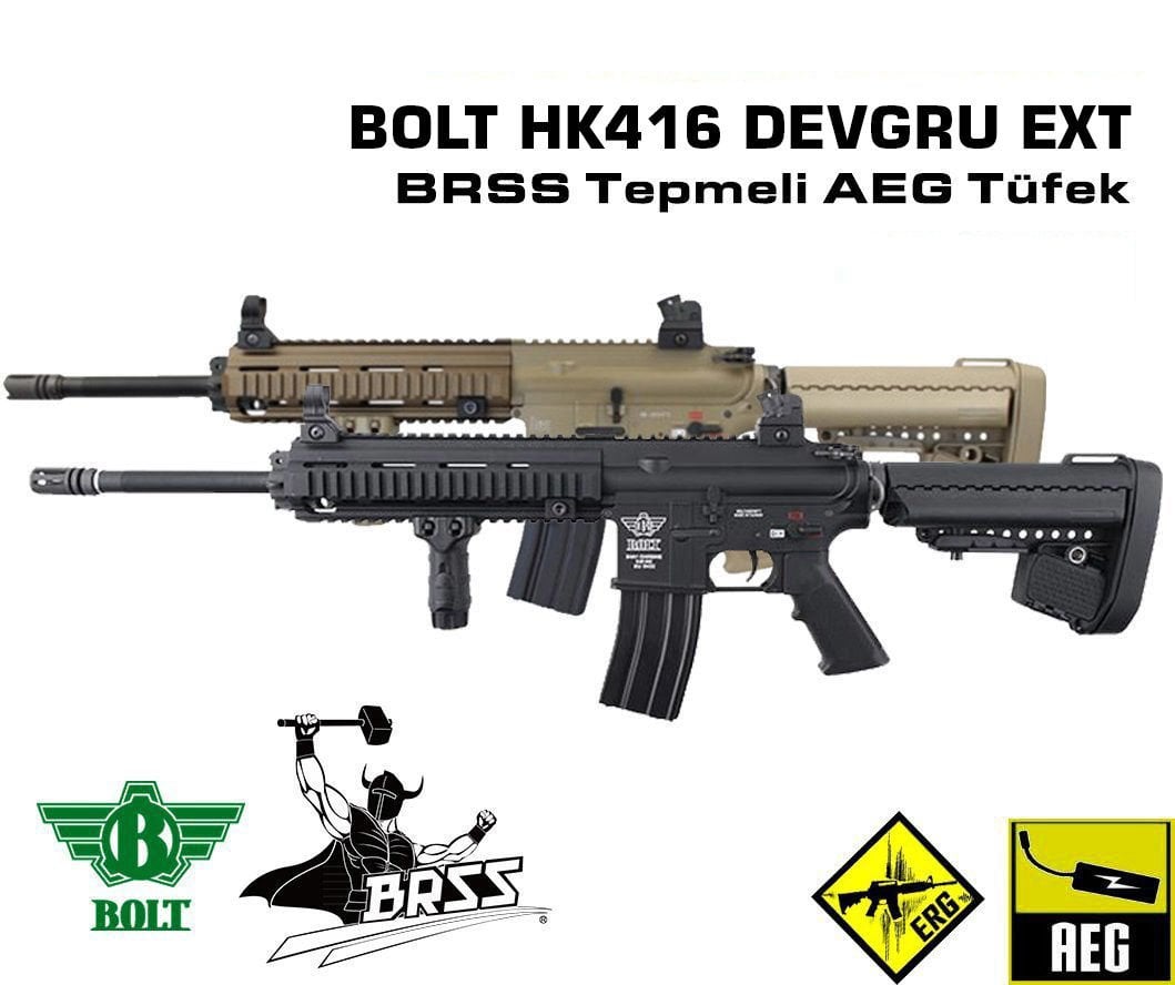 BOLT DEVGRU EXT BRSS Carbine - Gerçekçi Tepmeli Airsoft Tüfek