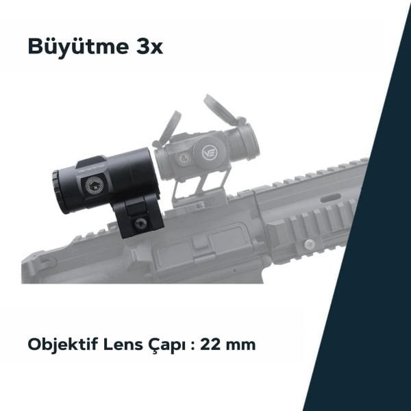 Vector Optics Maverick-IV 3x22 Magnifier Mini YAKINLAŞTIRICI