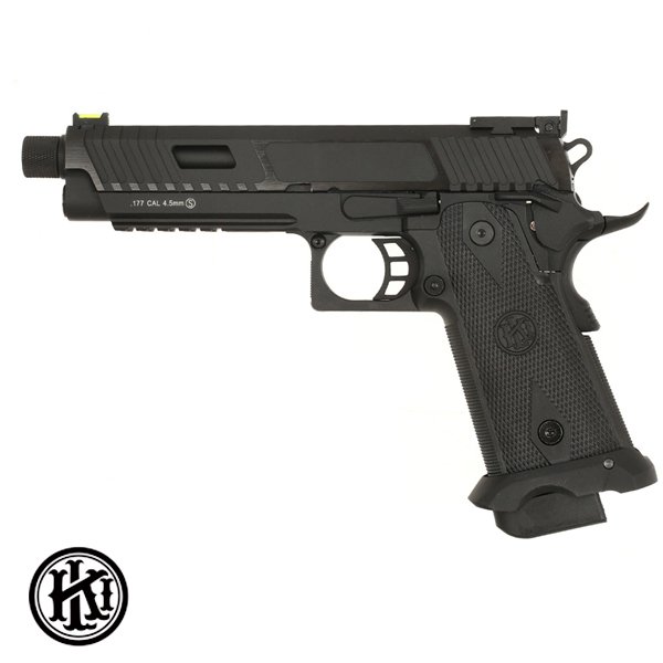 KLI HI-CAPA JW3 5.1 KIKIMORA CO2 BLOWBACK HAVALI TABANCA  - BLACKOUT VERS. - SİYAH