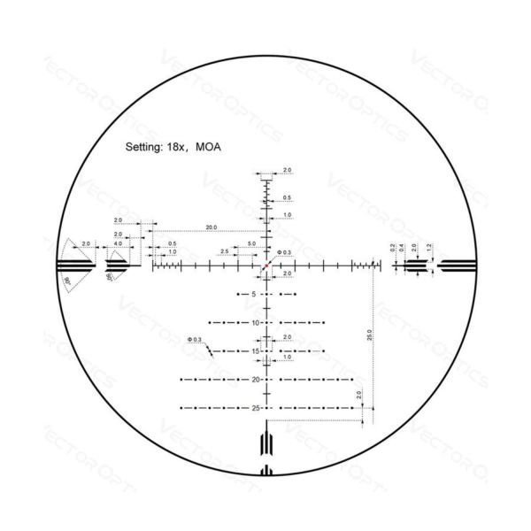 Vector Optics Orion ProMax 3-18x50HD SFP Tüfek Dürbünü SCOL-57