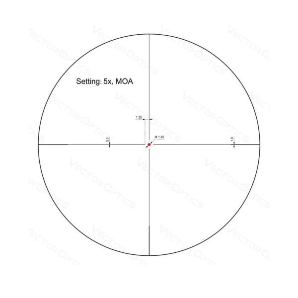 Vector Optics Forester 1-8x24 SFP Tüfek Dürbünü SCOC-38