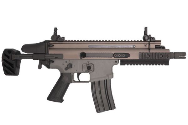 FN Herstal-Licensed SCAR-SC Compact Airsoft PDW B.R.S.S. AEG TAN BOLT