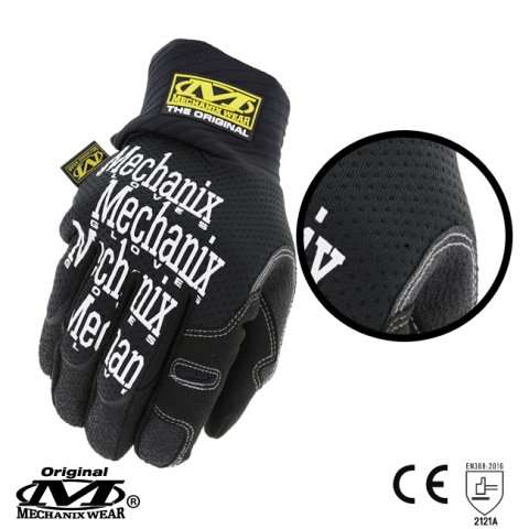 Mechanix Wear® THE ORIGINAL® PLUS İş Eldiveni - Siyah / Large