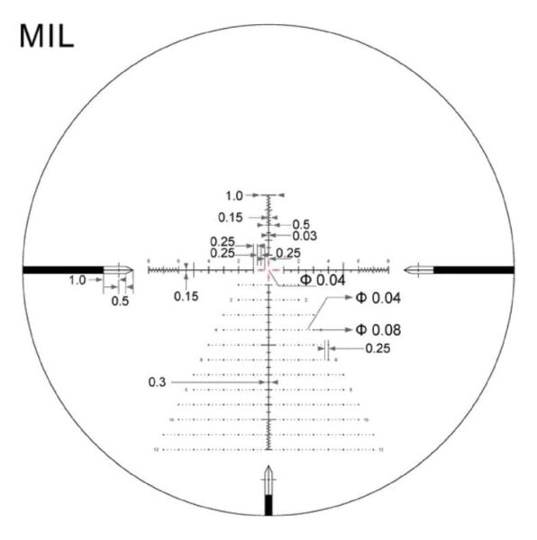 Arken Optics SH-4J 6-24x50 FFP VPR (MRAD) Tüfek Dürbünü