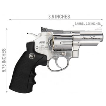 DAN WESSON 2.5 HAVALI REVOLVER TOPLU TABANCA(4.5mm) SILVER 17177