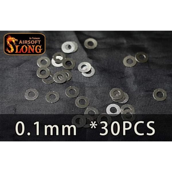 SLONG AIRSOFT Metal Gear Spacer (30 adet ) 0.1mm - SL00216B