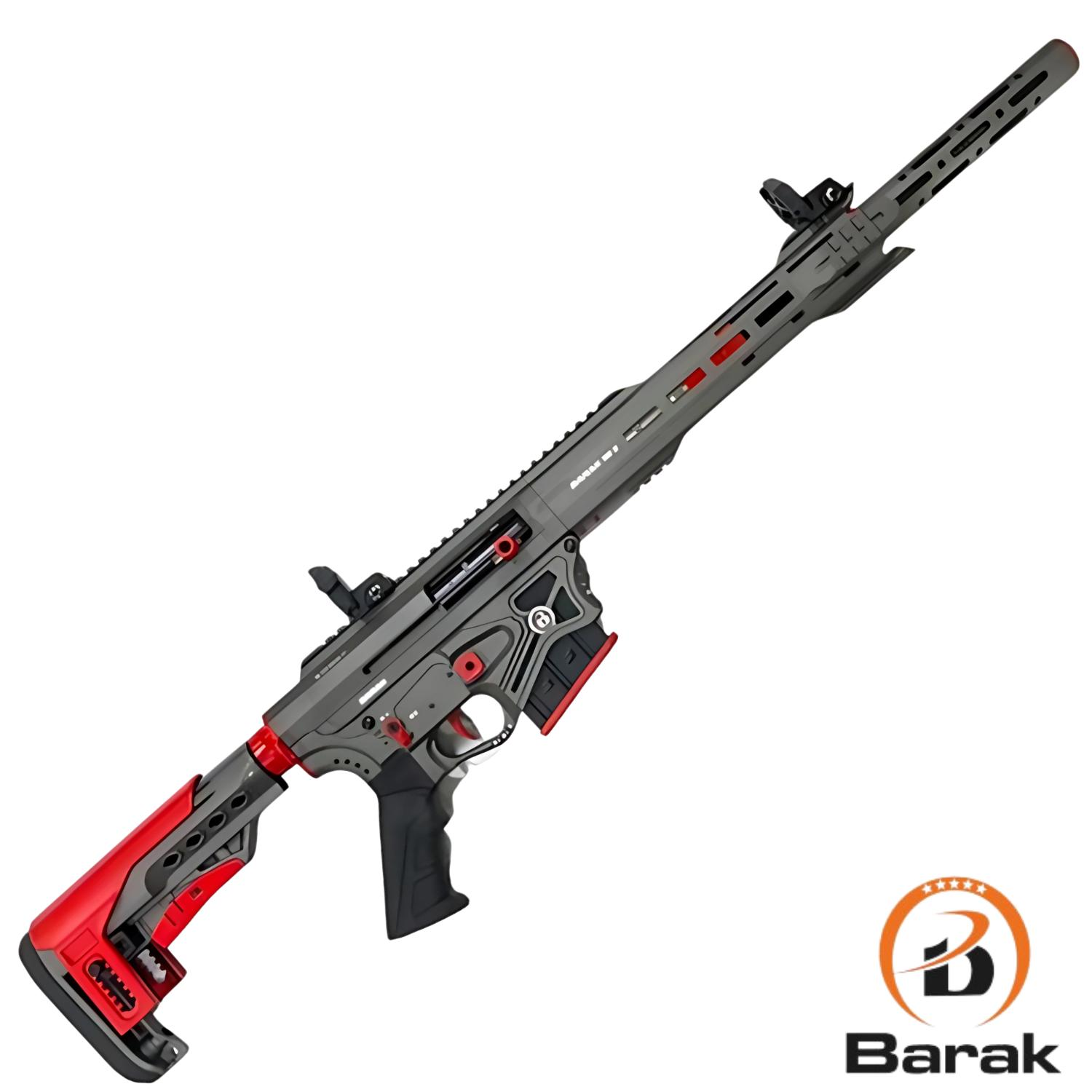 BARAK 47 CM 99-S TUNGSTEN GRİ-KIRMIZI ŞARJÖRLÜ 12 CAL. YARI OTOMATİK AV TÜFEĞİ