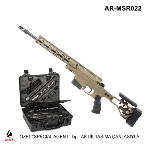 ARES MSR303 SPRING SNIPER AIRSOFT TÜFEĞİ BOLT ACTION TAN - ÇÖL RENGI