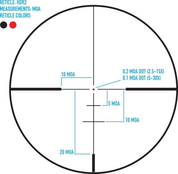 SIGHTMARK Presidio 2.5-15x50 HDR-2 Rifle Scope SM13145HDR2