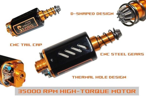 SLONG Airsoft CNC 35000 RPM High Torque Motor (Long) SL00103