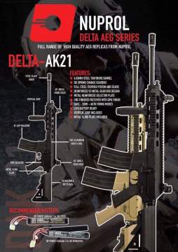 Nuprol AK21 - Siyah Airsoft Tüfek