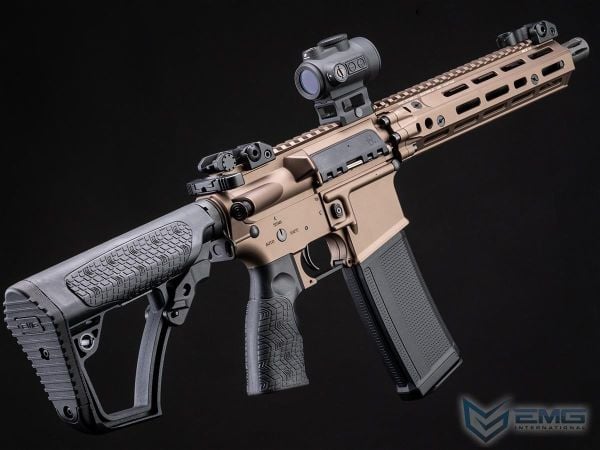 EMG HELIOS Daniel Defense Lisanslı MK18 RIII DESERT Airsoft AEG Tüfeği, CYMA Platinum QBS