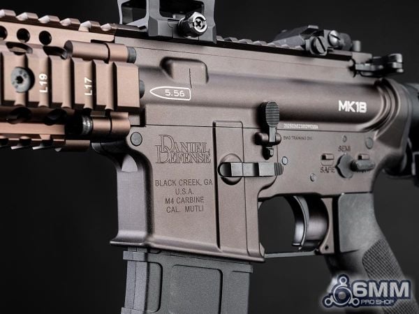 EMG GoldenEagle MK18 Gas Blowback Daniel Defense Lisanslı Airsoft Tüfek (Koyu Toprak Rengi) MC6593MT-FDE