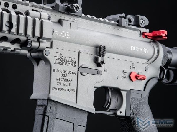 EMG Daniel Defense Lisanslı DDMK18 SILVER Airsoft AEG Tüfeği, CYMA Platinum QBS