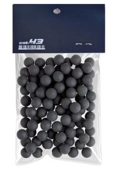 ISG .43CAL RUBBERBALL KAUÇUK HOME DEFENSE TOP T4E 100 adet - Siyah