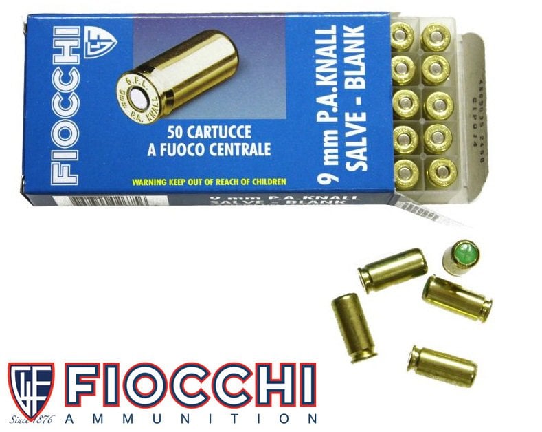 Fiocchi 9mm Kuru Sıkı Ses Mermisi