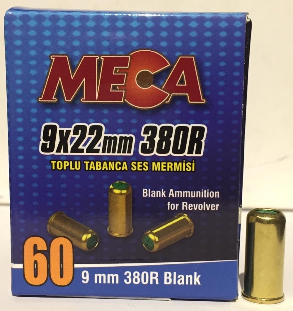 Meca 9mm Toplu Tabanca Kurusıkı Ses Mermisi