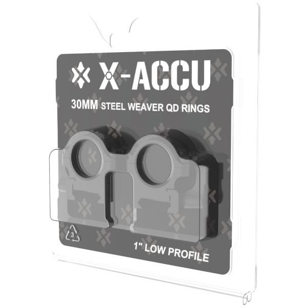 VectorOptics 30mm Steel Weaver QD Rings 1in Low Profile Düşük Profil Dürbün Montaj Halkası - XASR-SQ11