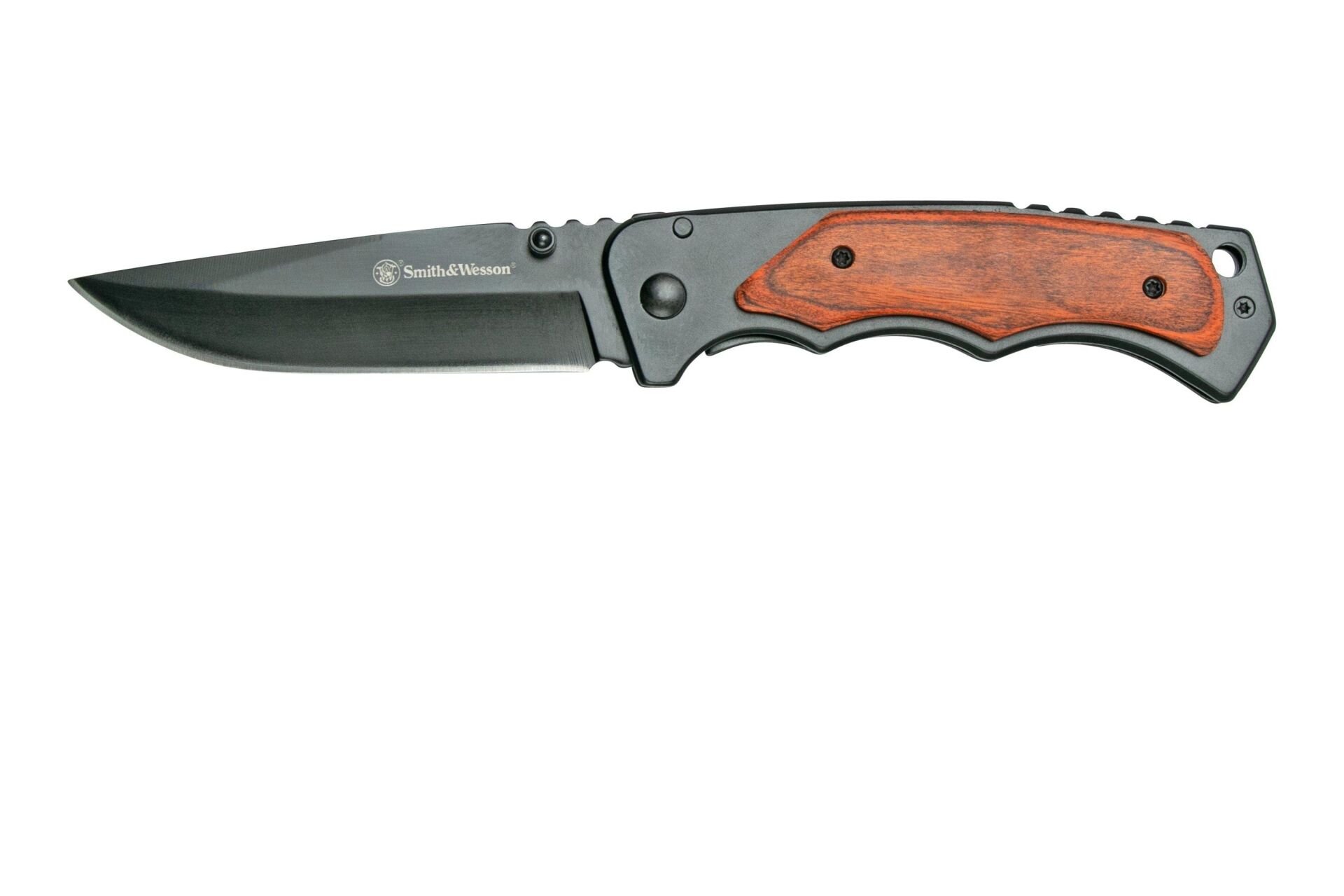 Smith & Wesson® Wood Handle Katlanır Cep Çakısı 1147091