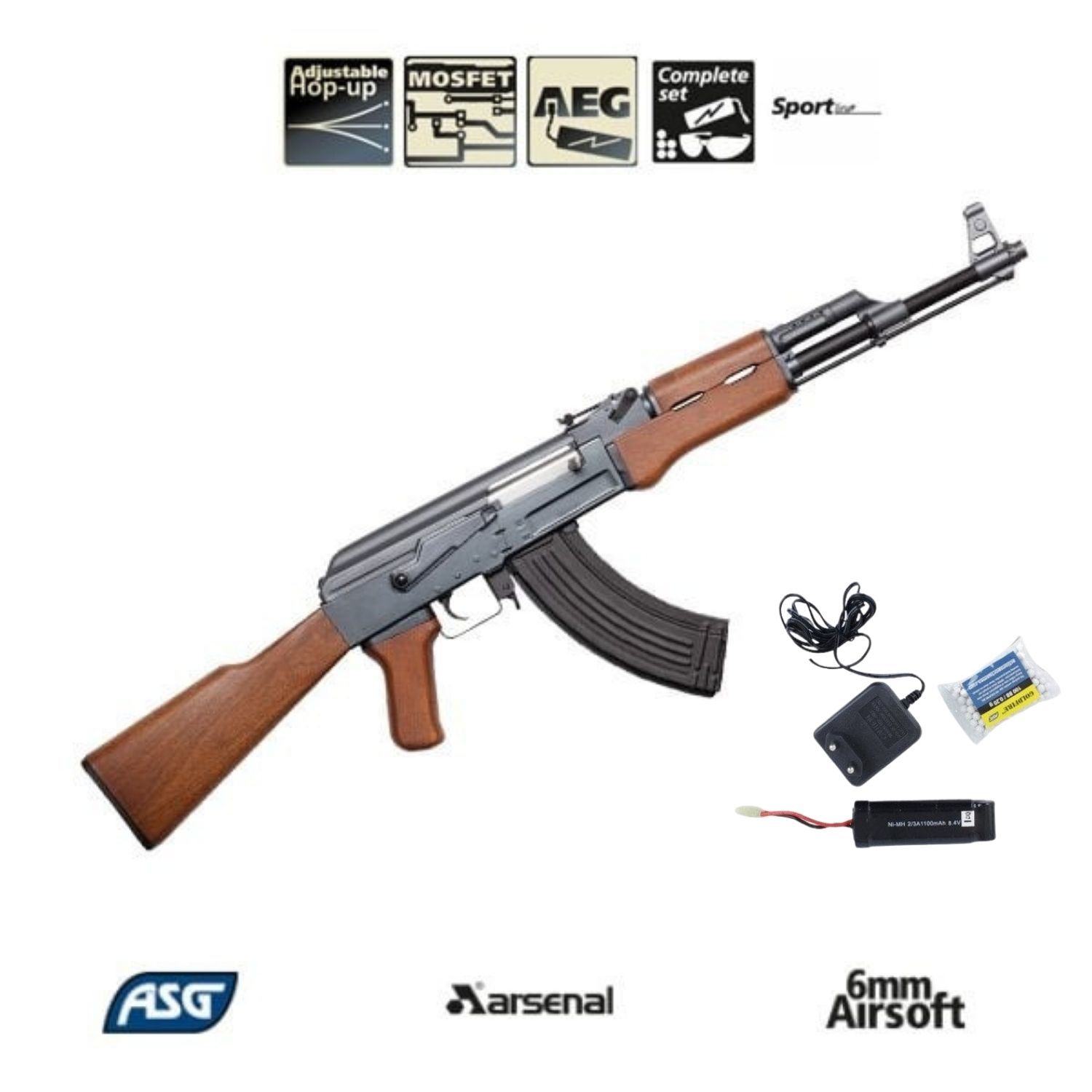 ASG AK47 Airsoft Tüfek SA M7 15361