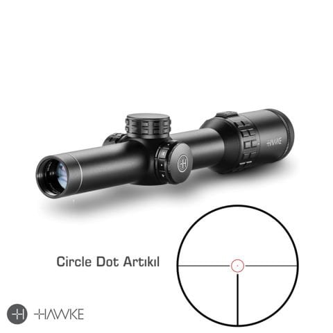 HAWKE 18401 FRONTIER 30 1-6x24 Circle Dot Reticle Tüfek Dürbünü