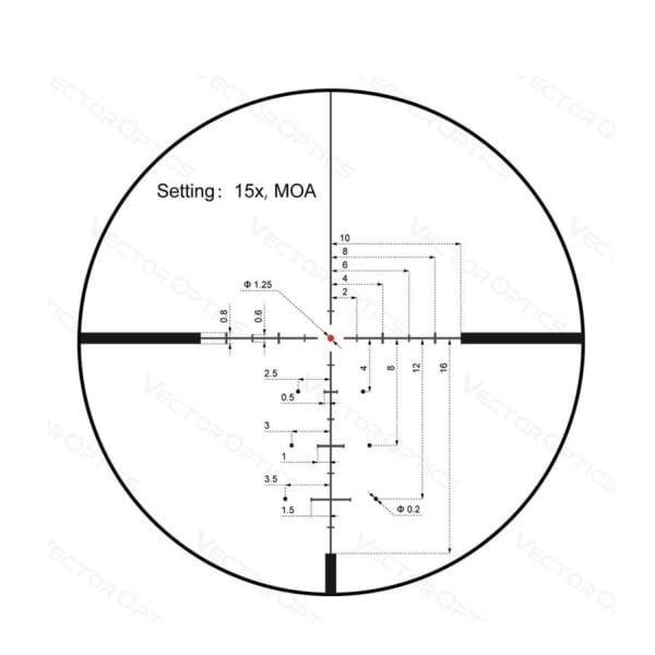 CONTINENTAL 2.5-15X56 HUNTING BDC Tüfek Dürbünü