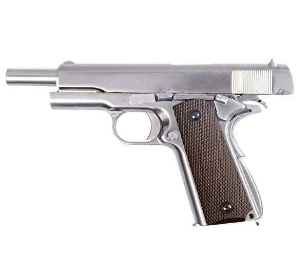 WE COLT 1911 SILVER Kahve Kabza Airsoft Tabanca