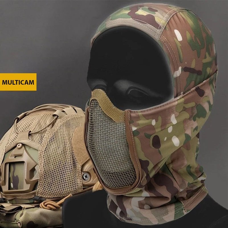 Airsoft Telli Balaklava - AGIZ KORUMA -Multicam - Wosport Shadow Fighter