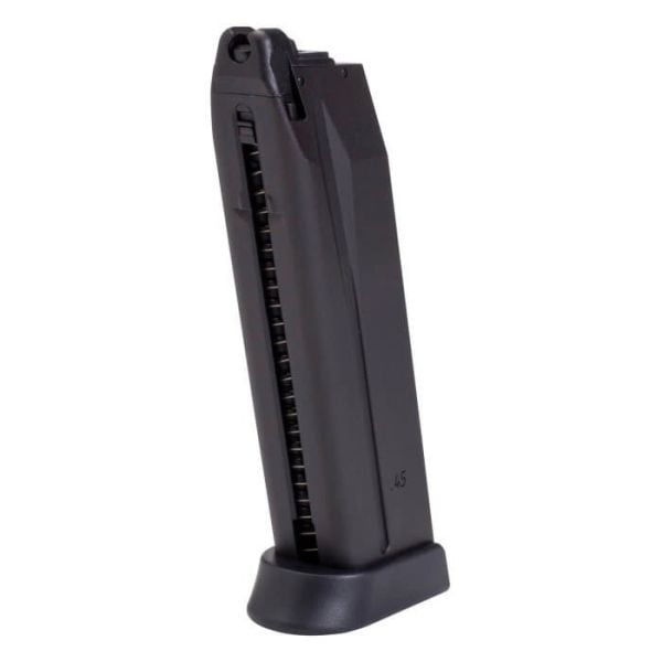 UMAREX 28rd Metal Magazine for H&K HK45 GBB Pistol Şarjör  -Siyah UMAREX-1-MAG-HK45-28