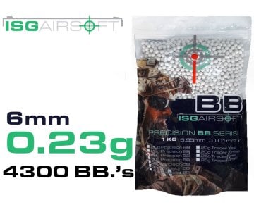 ISGairsoft 0.23g BB Airsoft 4300adet 1KG PAKET