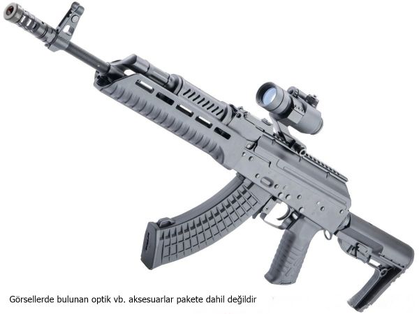 CYMA Tactical AK with M4 CQB Stock Airsoft AEG Tüfek Siyah - CYMA-CM078D