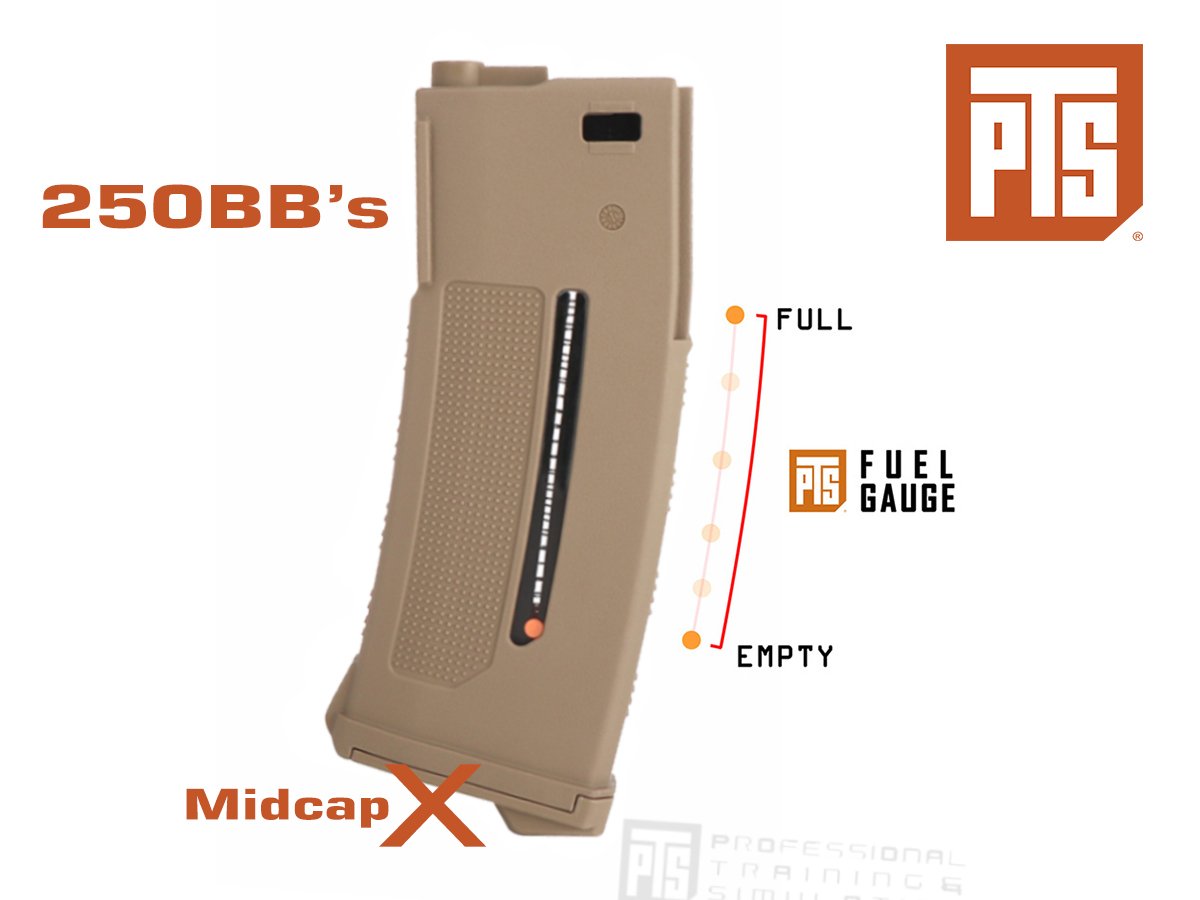 PTS Enhanced Polymer Magazine (EPM1) 250BB Midcap TAN AEG Şarjörü