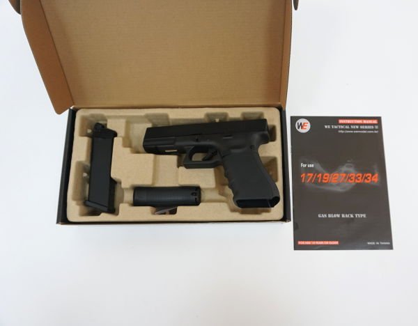 WE GLOCK G17 GEN4 SIYAH GBB AIRSOFT TABANCA