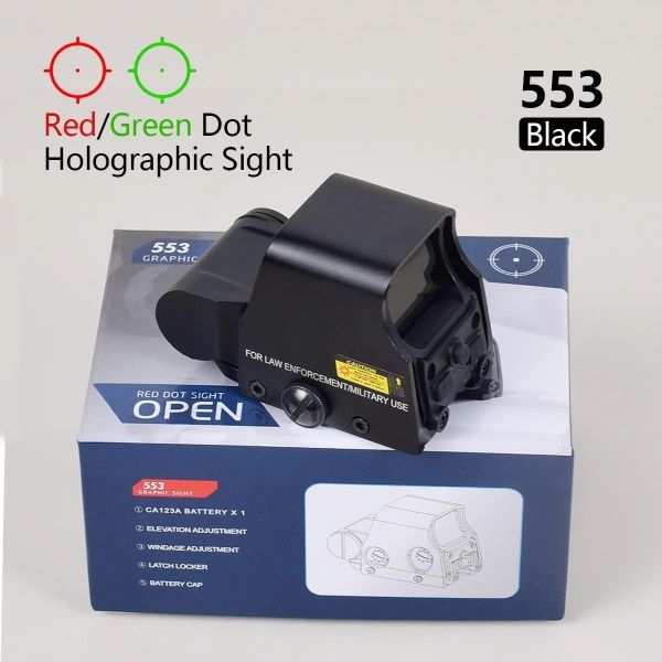 SOTAC EOT553 SIYAH Holographic Green/Red Dot Metal Reflex Sight Nişangah