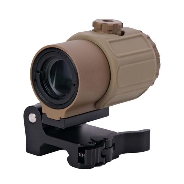 SOTAC 558 G43 Red & Green Dot Holographic Reflex Sight Scope with G43 3X Magnifier Combo Built-in Flip QD Mount Nişangah- Tan