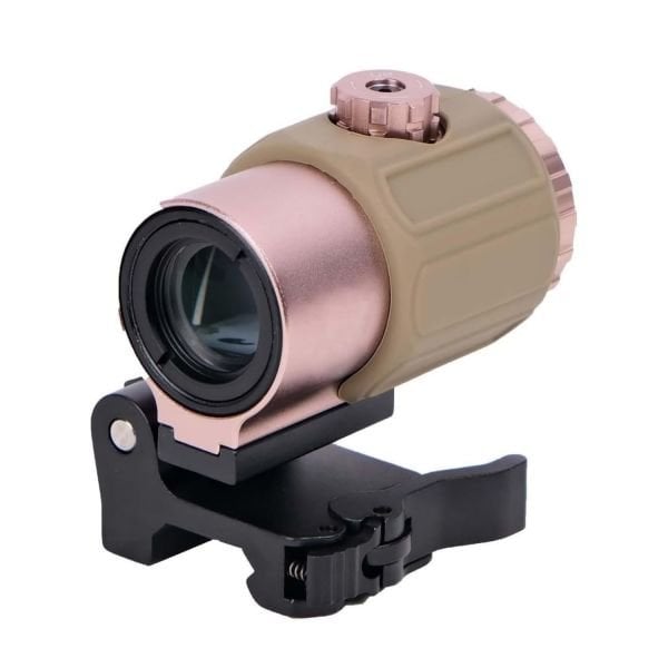 SOTAC 558 G43 Red & Green Dot Holographic Reflex Sight Scope with G43 3X Magnifier Combo Built-in Flip QD Mount Nişangah- Pembe