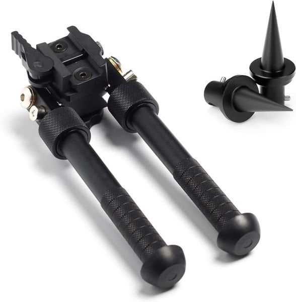 SOTAC V8 Tactical Rifle Bipod Adjustable 360° Gun Tripod Bracket for Outdoor Hunting in Shooting Range Shooting Range